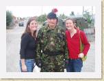 11September05 - Belfast with Caz 022 * The girls liking a man in uniform * 2272 x 1704 * (832KB)